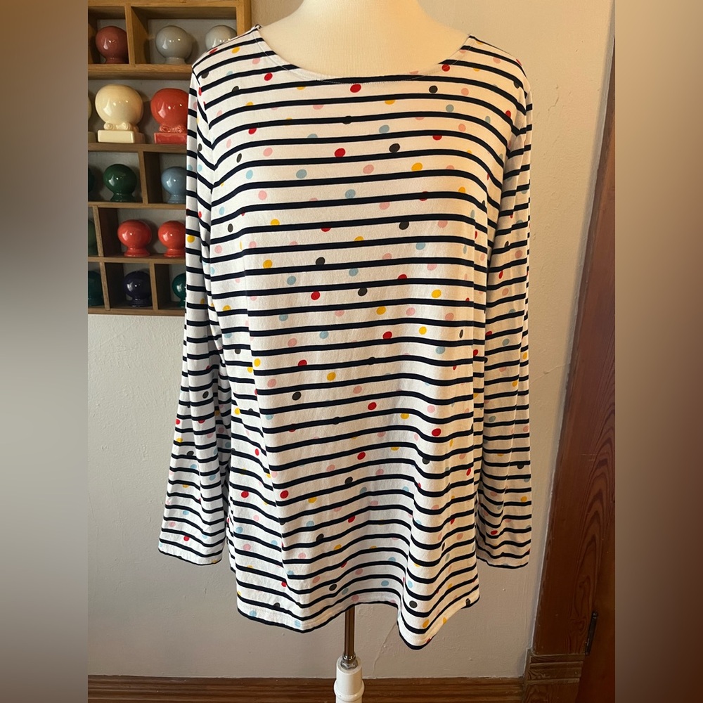 Boden Dot & Stripe Tee